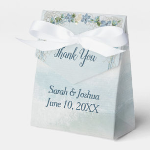 Wedding Thank You Ocean Watercolor Favor Boxes