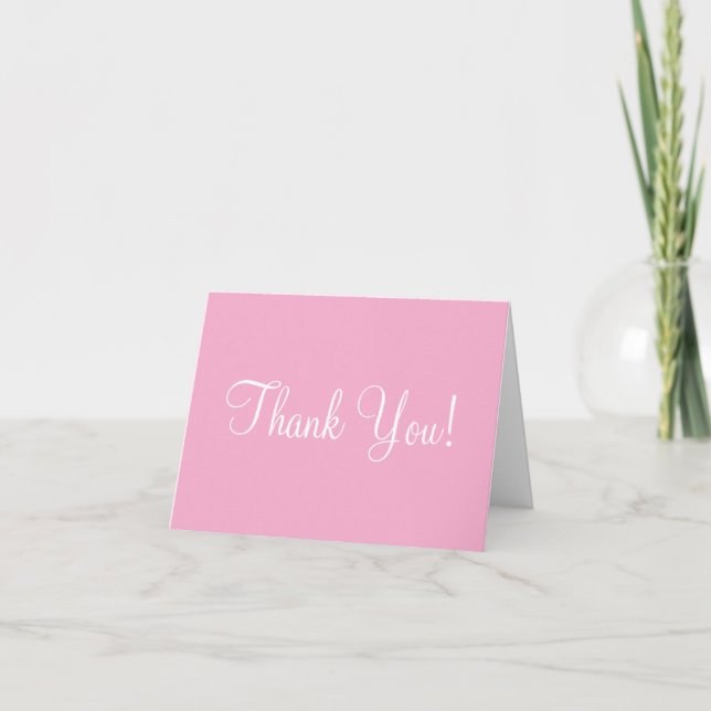 Wedding Thank You Pastel Pink Beige (Front)
