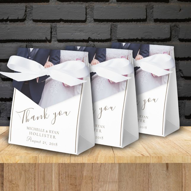 Wedding Thank you Personalizable Photo Favor Boxes (Creator Uploaded)