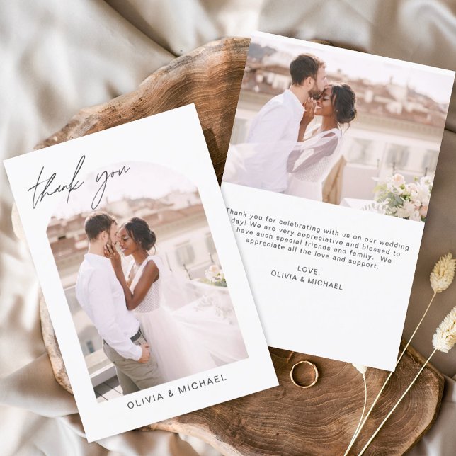 Wedding Thank You Photo Arch Minimalist Romantic (Creator Uploaded)