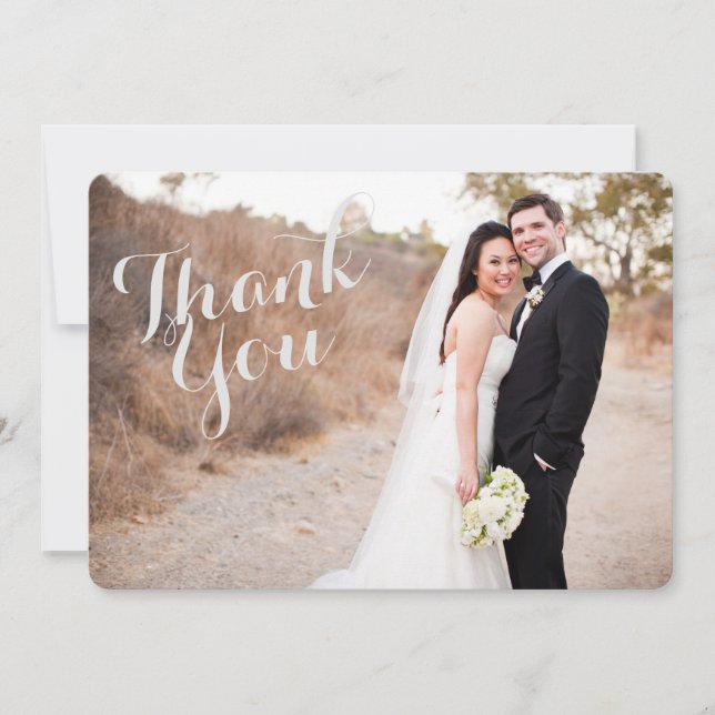 Wedding Thank You Photo Card (Front)