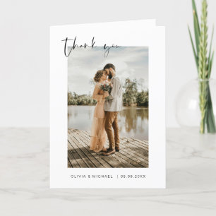 Wedding Thank You Photo Minimalist Romantic