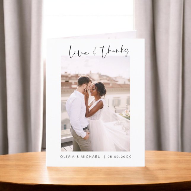 Wedding Thank You Photo Minimalist Simple (Creator Uploaded)