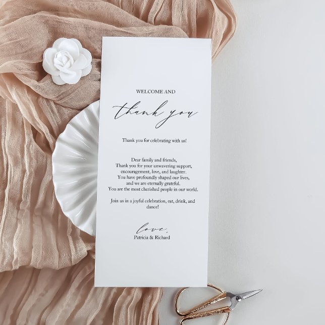 Wedding Thank You Place Cards Minimalist  (Creator Uploaded)