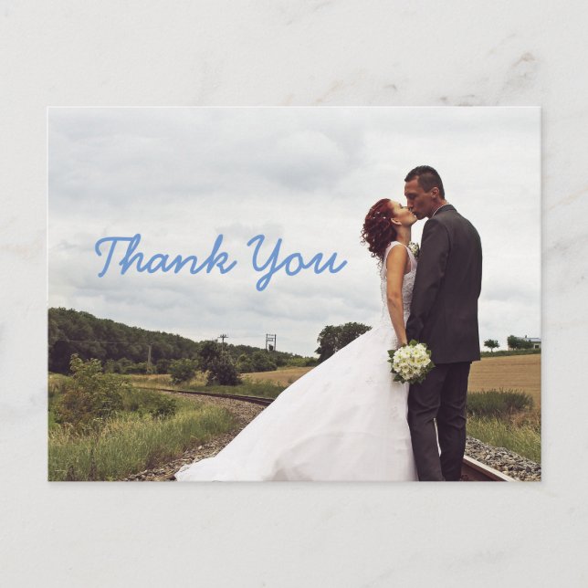 Wedding Thank You Postcard (Front)