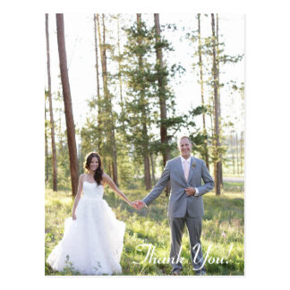 Wedding Thank You postcard
