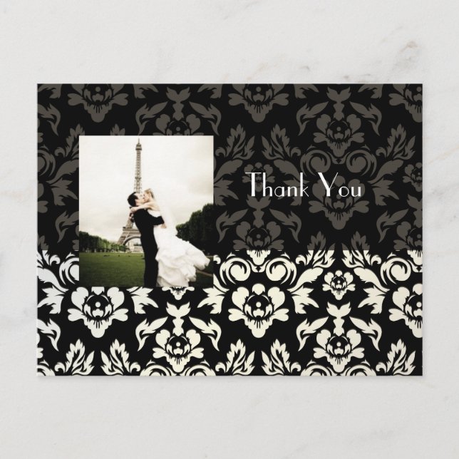 Wedding Thank you postcards insert your photo (Front)