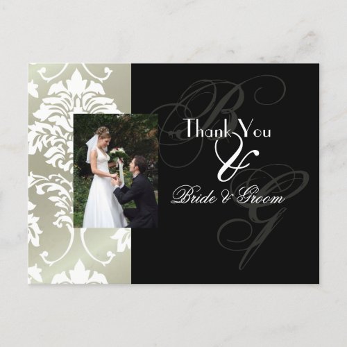 Wedding Thank you postcards insert your photo