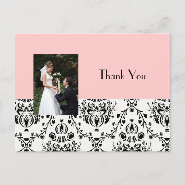 Wedding Thank you postcards insert your photo (Front)