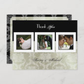 Wedding Thank you postcards insert your photos (Front/Back)