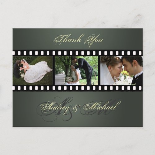 Wedding Thank you postcards insert your photos