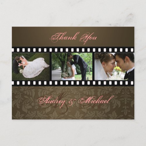 Wedding Thank you postcards insert your photos