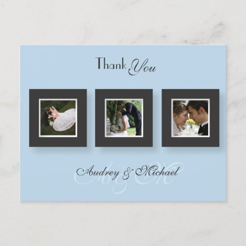 Wedding Thank you postcards insert your photos