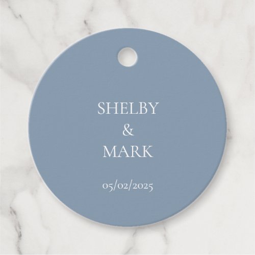 Wedding Thank you, Romantic Dusty Blue
