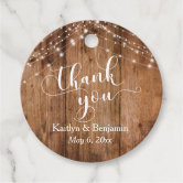 Tags, 50 Tags, String Included, Wedding Favor Tags, Rustic Wedding