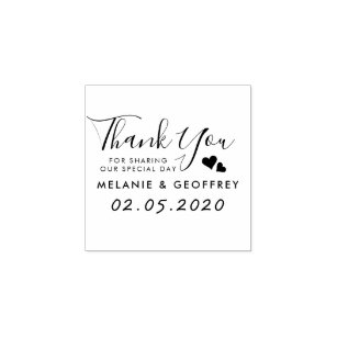 Personalized Thank You for Sharing our Special Day (II) Gift Tags –