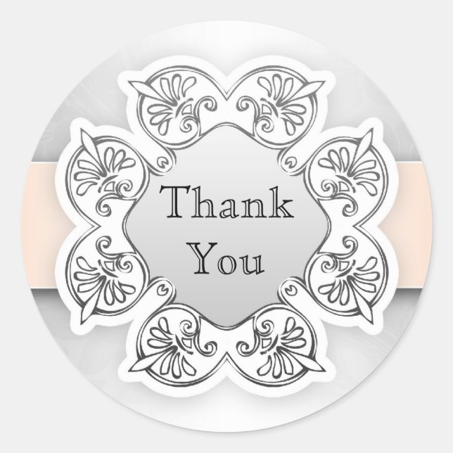 wedding thank you stickers (Front)