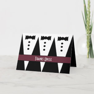 Wedding Thank You UNCLE Tuxedos V03 Card