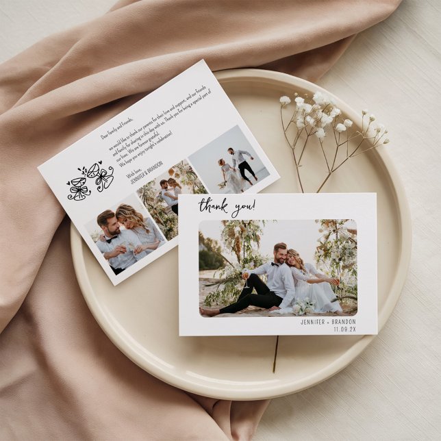 Wedding thank you whimsical card (Creator Uploaded)