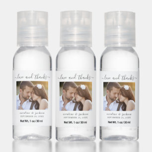 Wedding Thank You with Photo Hand Sanitizer
