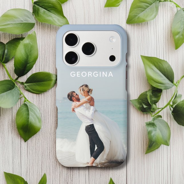Wedding Themed Photo Template Personalized Name Case-Mate iPhone Case (Creator Uploaded)