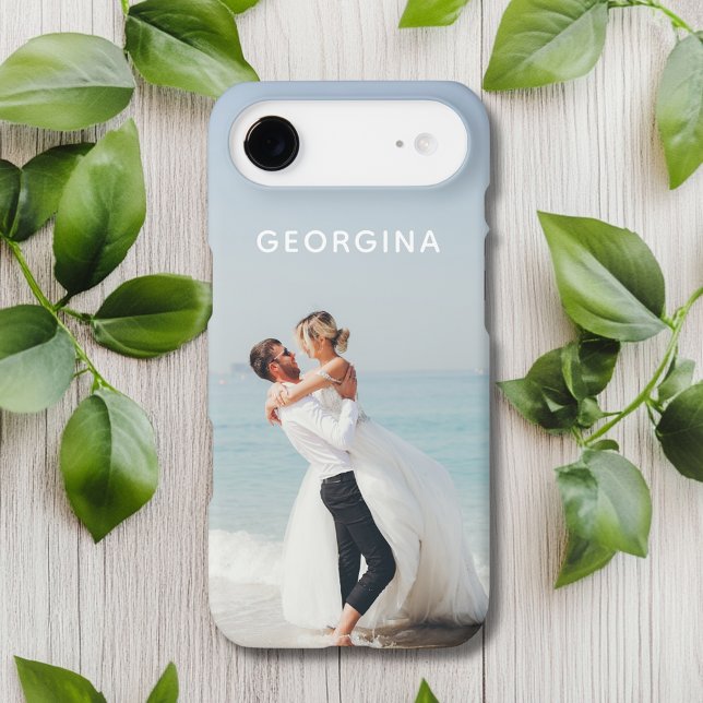 Wedding Themed Photo Template Personalized Name Case-Mate iPhone Case (Creator Uploaded)
