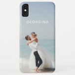 Wedding Themed Photo Template Personalized Name iPhone XS Max Case<br><div class="desc">This wedding themed design features your personalized photo or image with your name. Personalized by editing the text in the text box and adding your own photo. #wedding #name #photo #photograph #photography #image #personalized #personalised #custom #addyourown #diy #doityourself #simple #design #designer #modern #style #stylish #trendy #trending #popular #gifts #fashion #fashionable...</div>