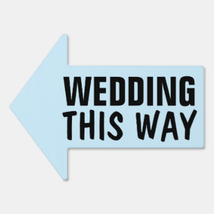 WEDDING THIS WAY ARROW YARD SIGNS