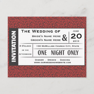 Wedding Ticket! Invitation