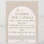 Wedding Time Capsule Custom Card<br><div class="desc">These time capsule cards were the most talked about item at my wedding. Place them at each seat and guests will write you a short note, not to be opened until the anniversary that matches their table number. For example, you won't open table 7's notes until your 7th wedding anniversary!...</div>