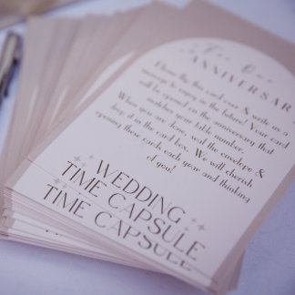 Wedding Time Capsule Custom Card and Envelope