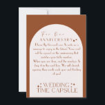 Wedding Time Capsule Custom Card and Envelope<br><div class="desc">These time capsule cards were the most talked about item at my wedding. Place them at each seat and guests will write you a short note, not to be opened until the anniversary that matches their table number. For example, you won't open table 7's notes until your 7th wedding anniversary!...</div>