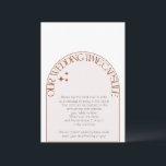 wedding time capsule stationery card<br><div class="desc">Your guests will be instructed to write you a note for the anniversary that matches their table number. For example,  table 8 will write you a note that you will wait to open until your 8th wedding anniversary</div>