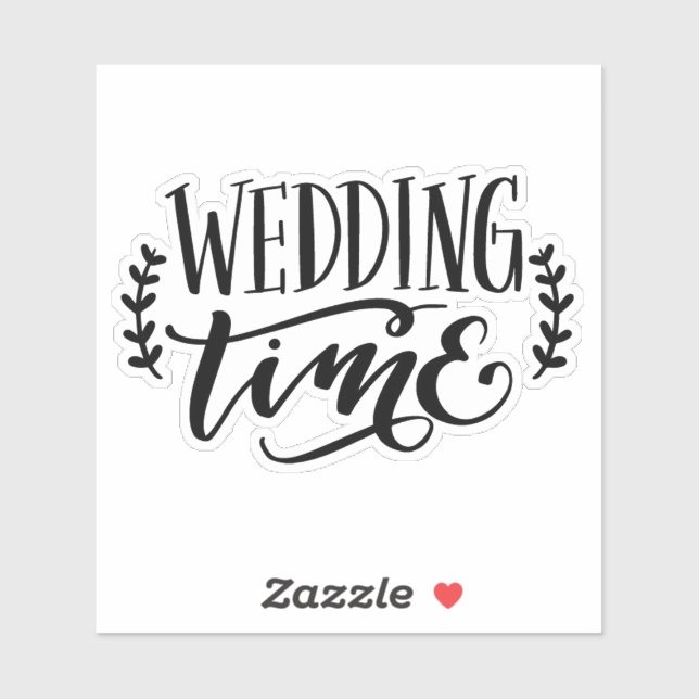 Wedding Time Wedding Stickers (Sheet)
