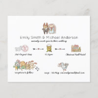 Wedding Timeline Invtiation Program Save Date Icon