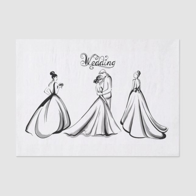 Wedding Tissue Paper (Front)