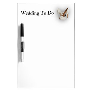 Wedding To Do High Heels Dry Erase Board