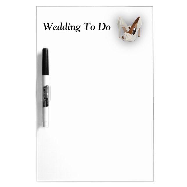 Wedding To Do High Heels Dry Erase Board (Front)