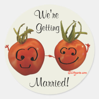 Wedding Tomatoes Envelope Seal