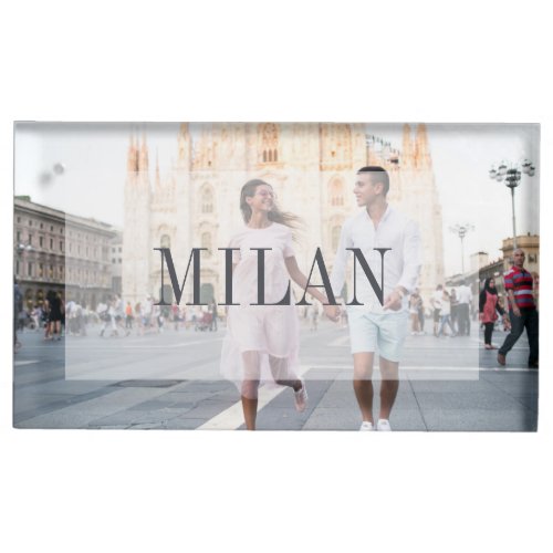 Wedding Travel Destination Photo  Name Place Card Holder