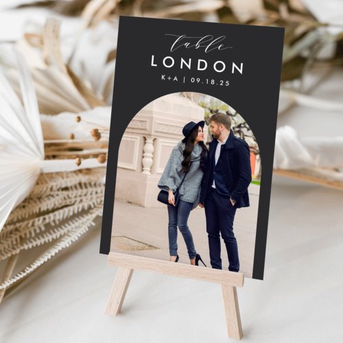 Wedding Travel Destination Photo  Name Table Number