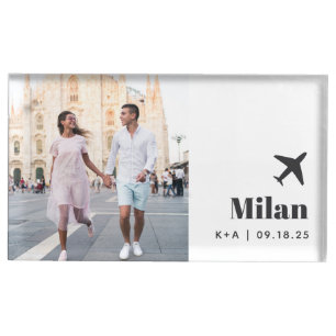 Wedding Travel Destination Photo Table Card Holder