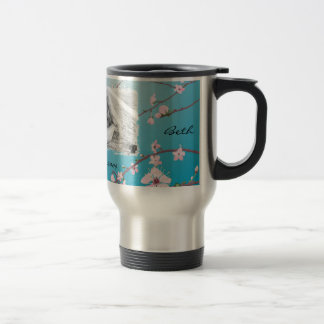 Wedding Travel Mug - Cherry Blossoms