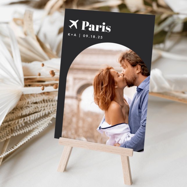 Wedding Travel Theme Destination Photo & Name Table Number (Creator Uploaded)