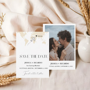 Wedding Travel Theme Save the date