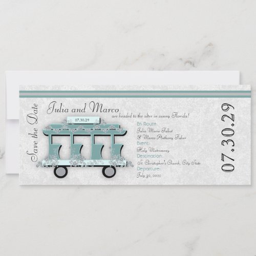 Wedding Trolley Invitation