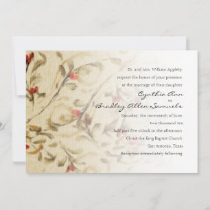 Wedding Tuscan Vine Invitation
