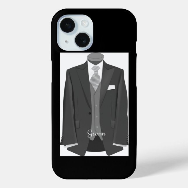 Wedding Tuxedo Groom  Case-Mate iPhone Case (Back)
