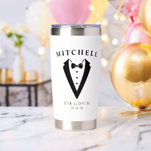 Wedding Tuxedo Personalized The Groom Insulated Tumbler