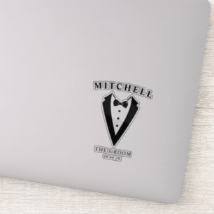 Wedding Tuxedo Personalized The Groom Sticker